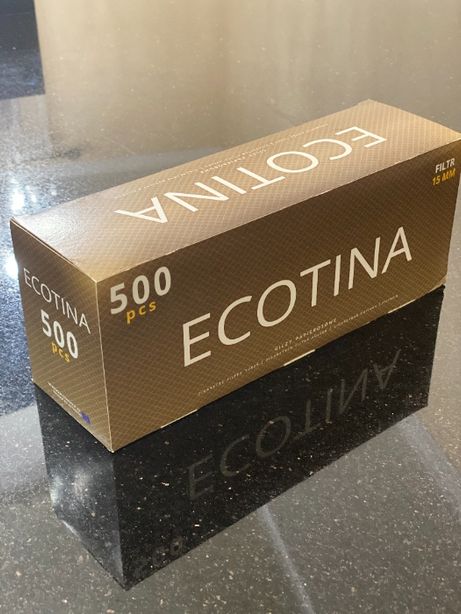 ECOTINA 500 Гильзы для сигарет, гильзы для табака, сигаретные гильзы