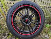 Dotz Shift Pinstripe Red 16" 4x108 Peugeot Citroen