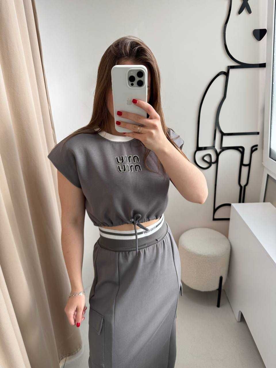 Костюм Miu Miu / Костюм зі спідницею жіночий Міу Міу