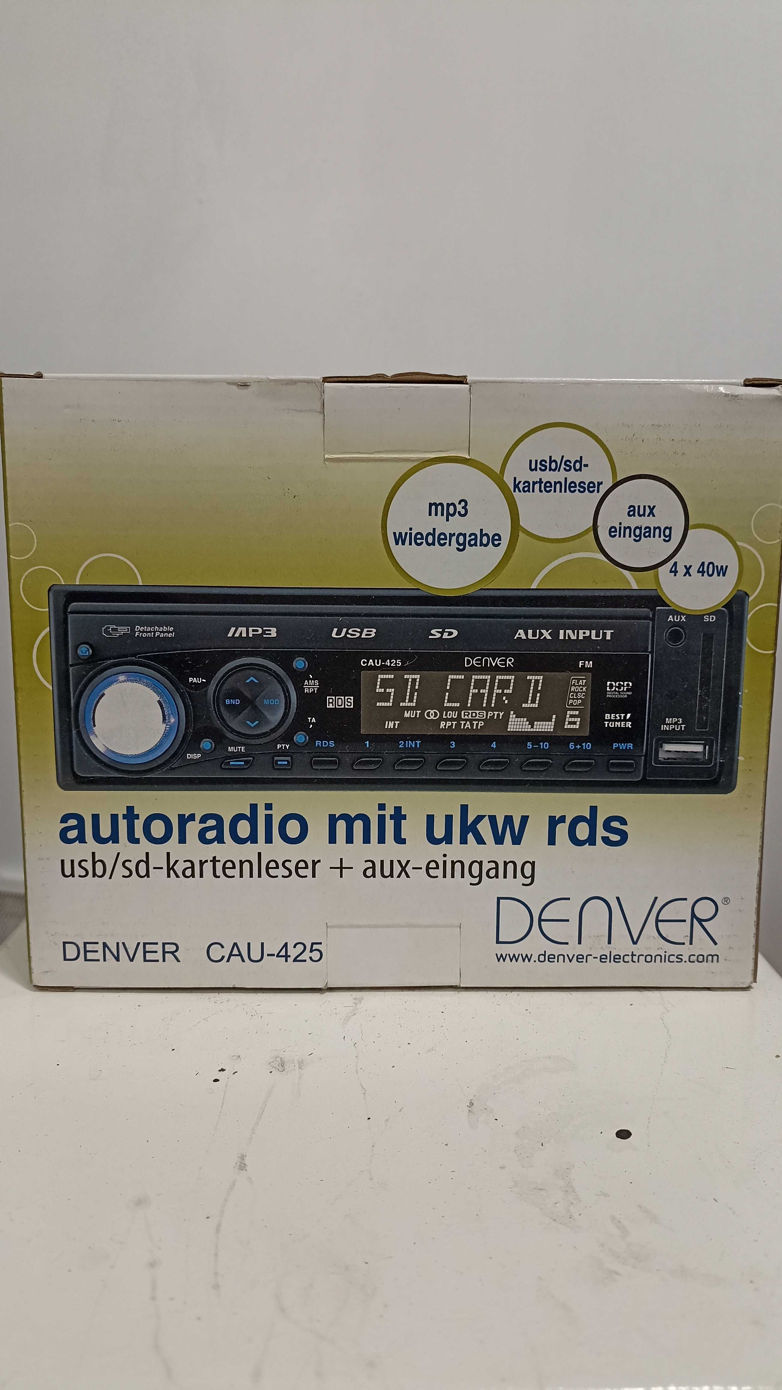 Rádio USB aux denver