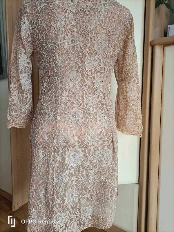 Tunika z crop-topem /elegancka roz.36-38