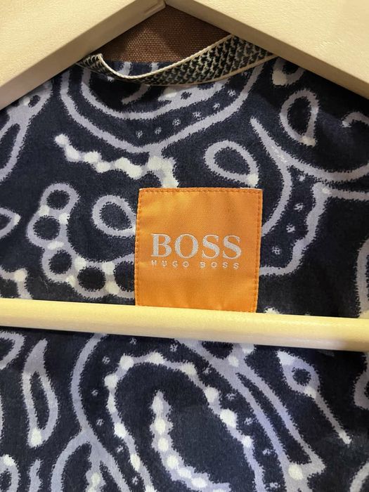 Шкіряна куртка Hugo Boss чоловіча оригінал