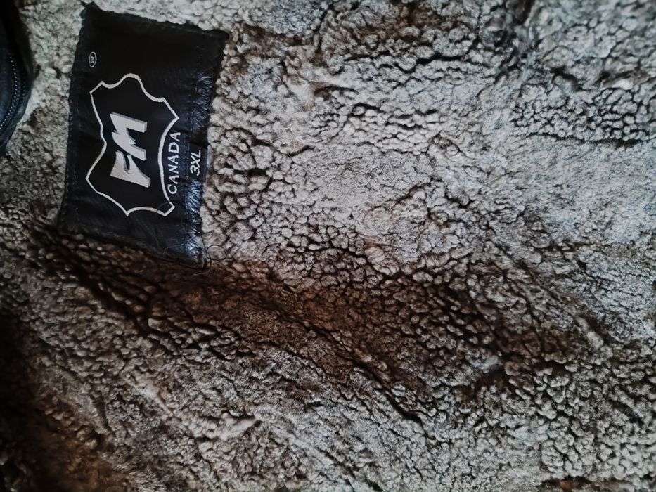 чоловіча зимова шкіряна куртка