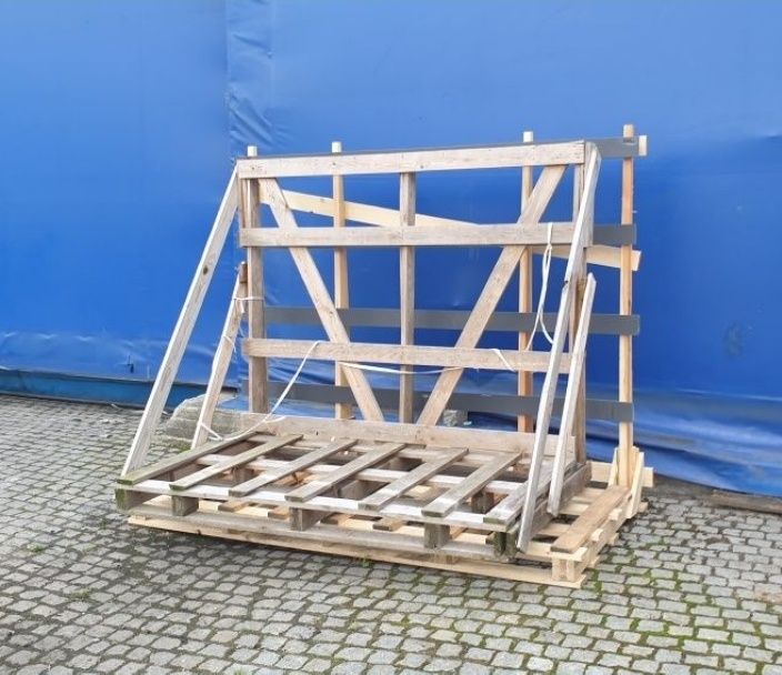 Stojak do transportu okien szyb