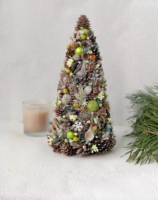 Декоративна новорічна ялинка.Подарунок новий рік,різдво,миколая