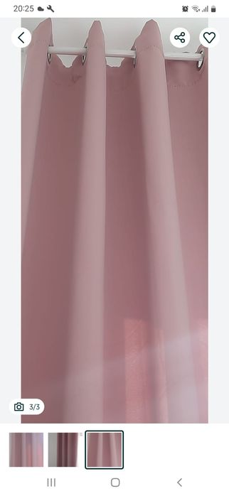 Zasłony zaciemniające pudrowy róż