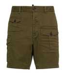Dsquared2 Męskie Szorty MIlitarne Sexy Cargo Zielone 54