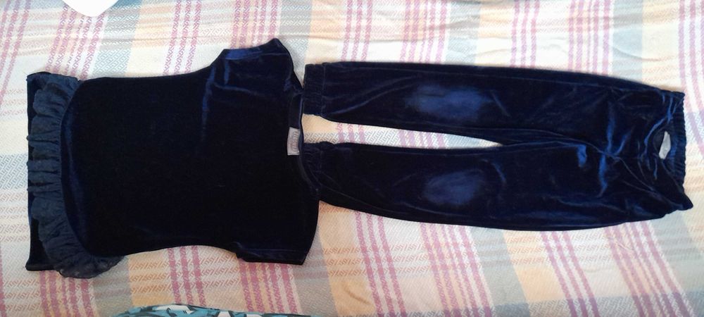 брючний костюм велюр оксамитовий Зіронька школа 122-128