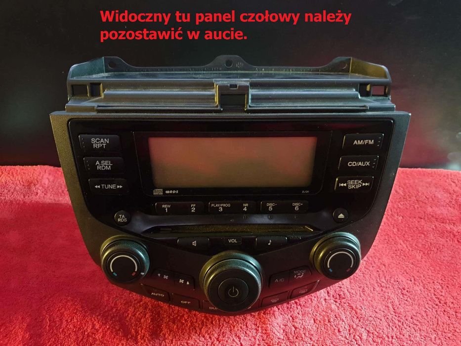 Naprawa Radio Accord VII trzaski wyłącza się, brak podświetlenia itp.