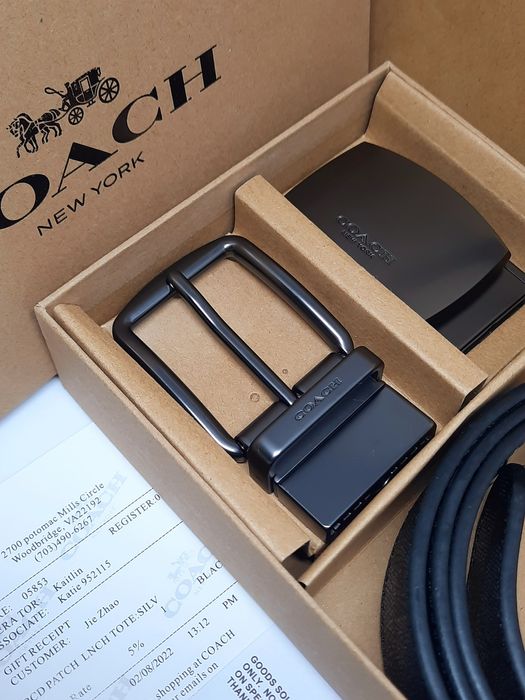 Чоловічий ремінь коач пасок набір | Мужской ремень коач пояс набор