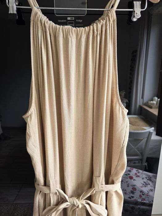 Kombinezon boho naturalny len r.44