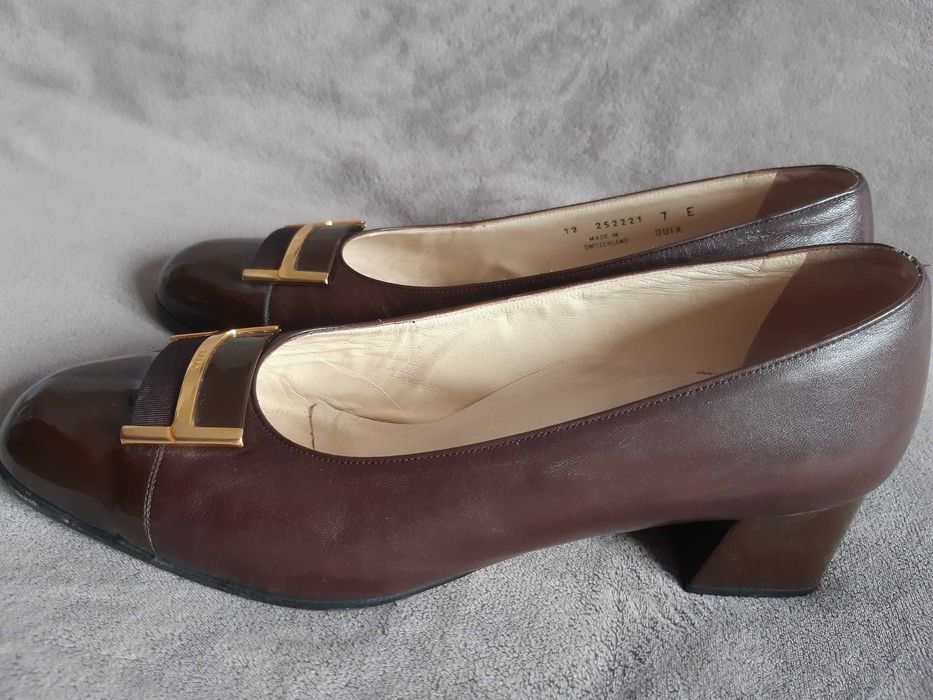 Czółenka buty na obcasie bally