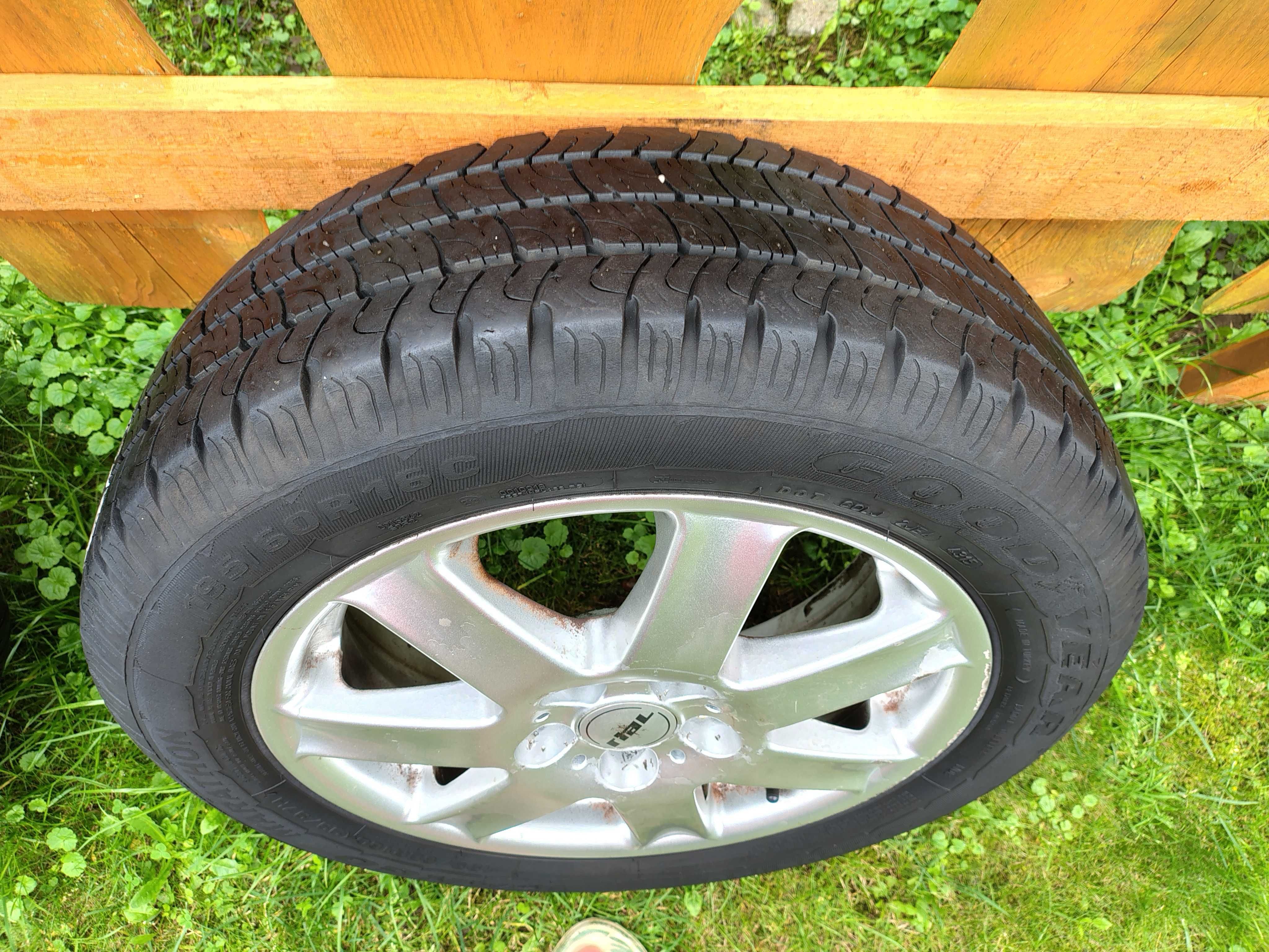 Felgi Alu 16 + Opony 195/60r16 Wzmacniane C 5x112 VW Audi Seat Skoda