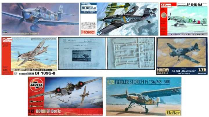 Kits 1/72 Aviões Alemães