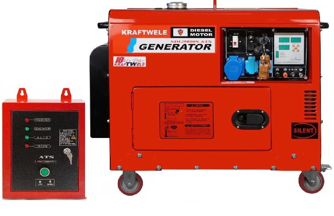 Generator Agregat KRAFTWELE SDG9800 1F, 9,8KW ATS