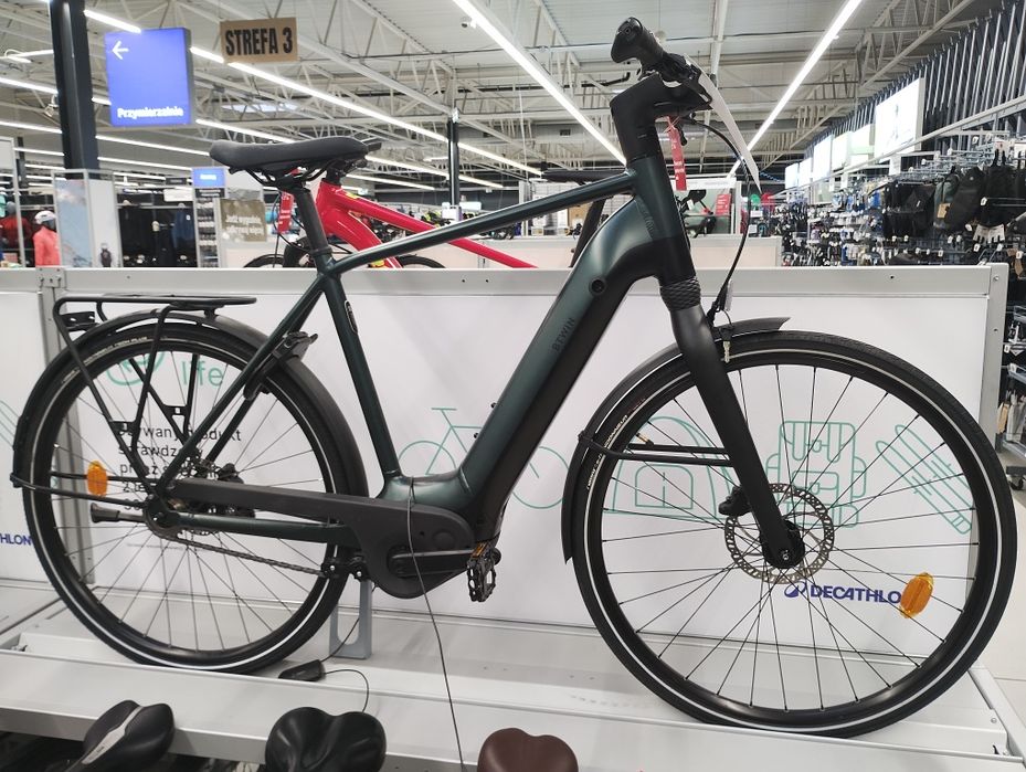 Rower miejski elektryczny Elops LD 920 E silnik OWURU wysoka rama