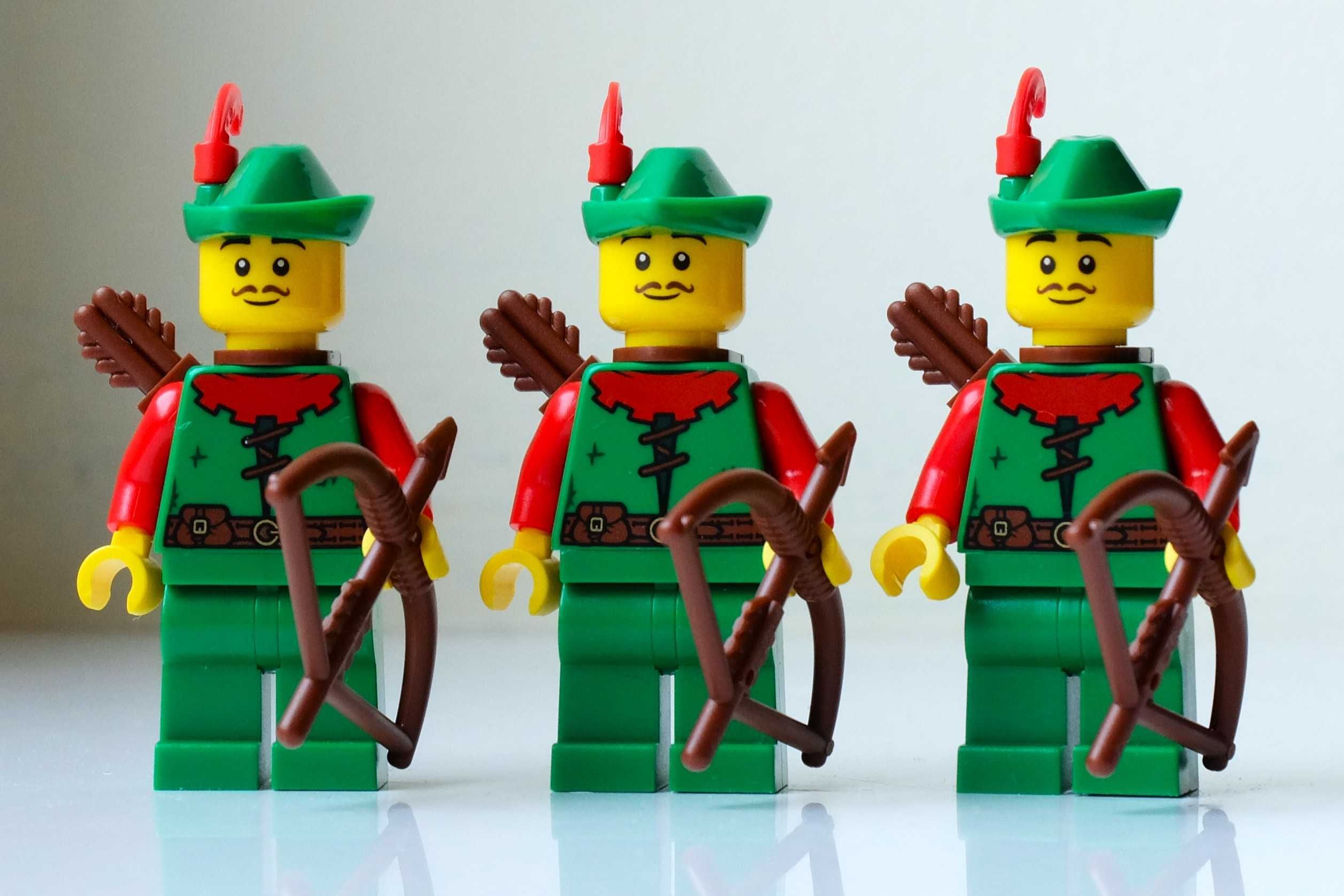 Lego minifigurki Castle Forestmen cas571 x 3 sztuki