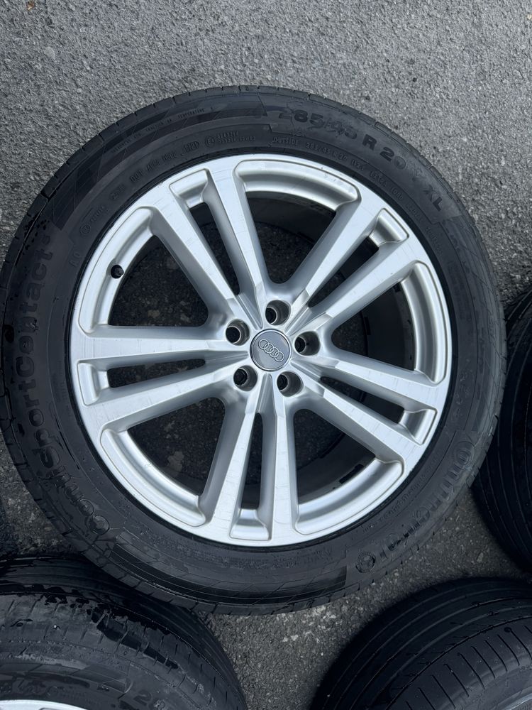 Оригінальні диски з літніми шинами audi q7 5:112 285/45 r20