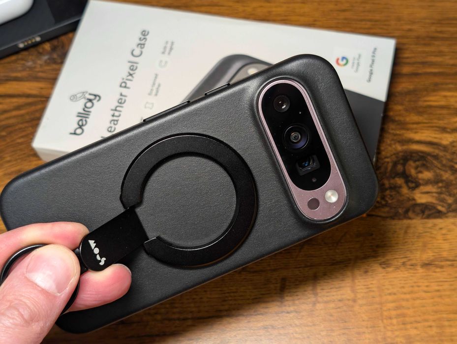 Кожаный чехол "Bellroy" MagSafe Leather Black к Google Pixel 9 / 9 Pro
