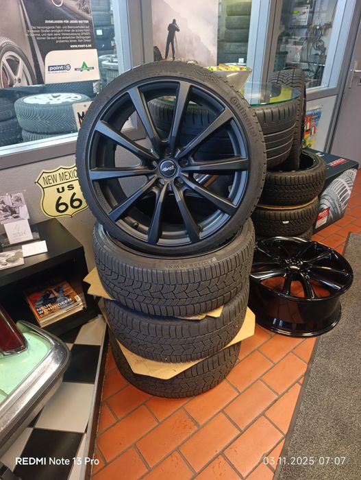 Зимніши шини Continental з дисками Brock до Тесла 3