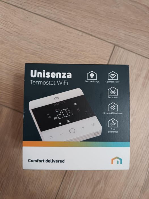 10 szt Termostat Unisenza WiFi 230V + listwa automatyki