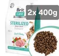 Brit Care 2x 400g + Gratis, Urinary Sterilized 800g Sterilised Chicken