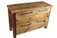 Szafka łazienkowa stojąca, komoda, stare drewno, cztery szuflady
