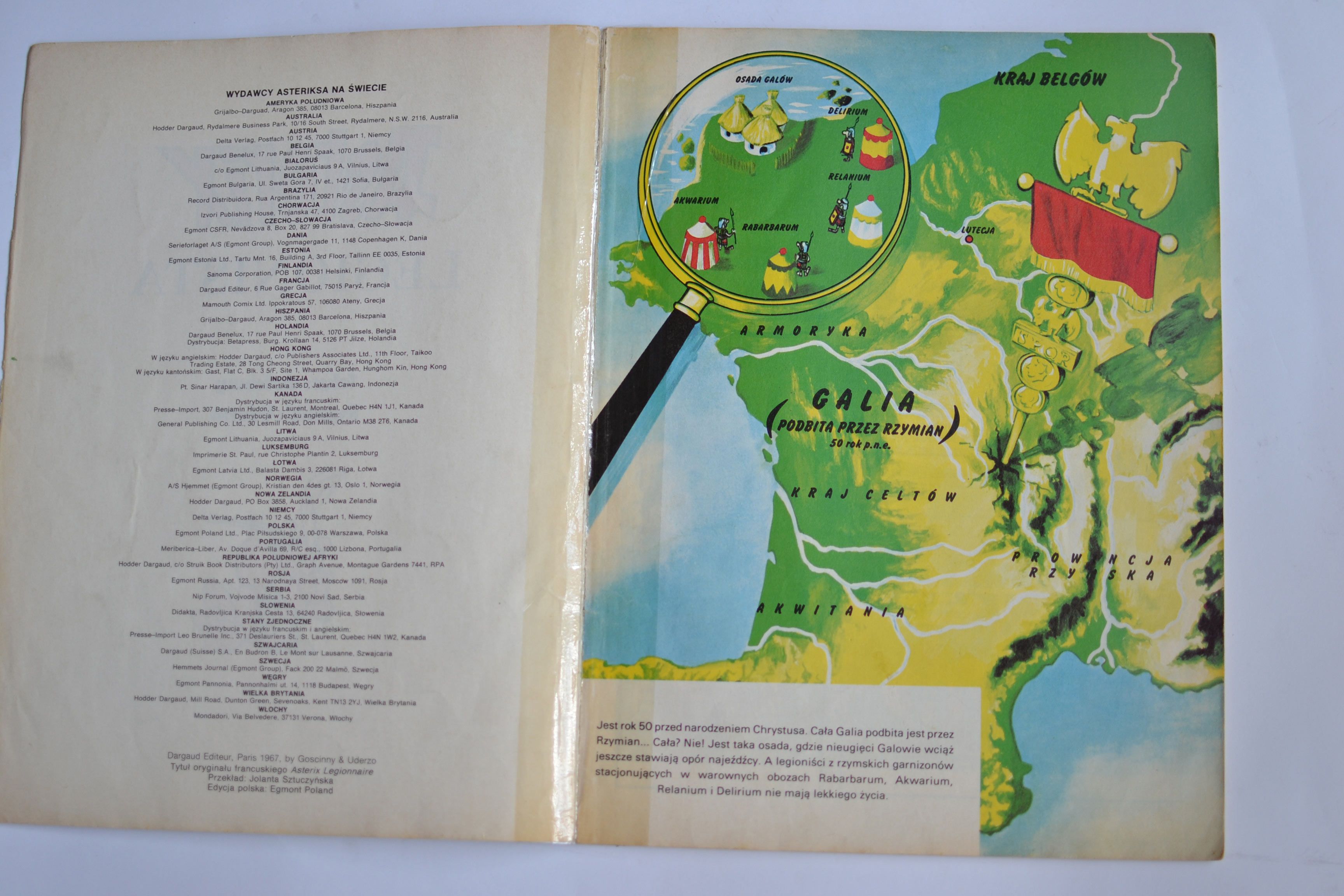 Komiks: Asterix #10	Asteriks legionista 1993 Egmont Biała seria