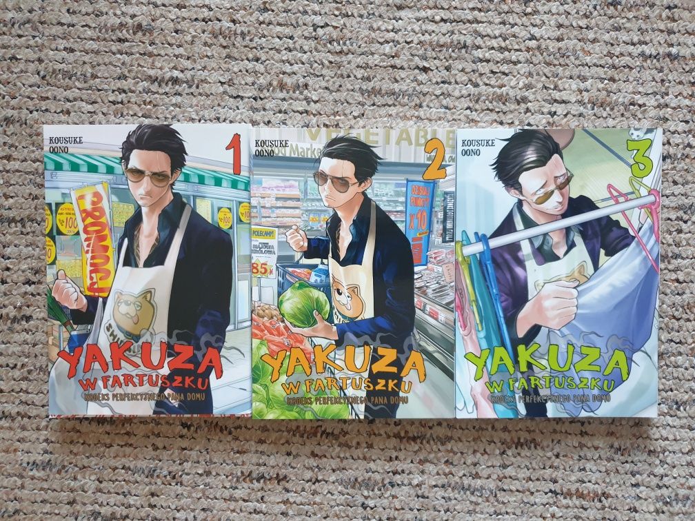 Yakuza w fartuszku tomy 1-3 komplet manga
