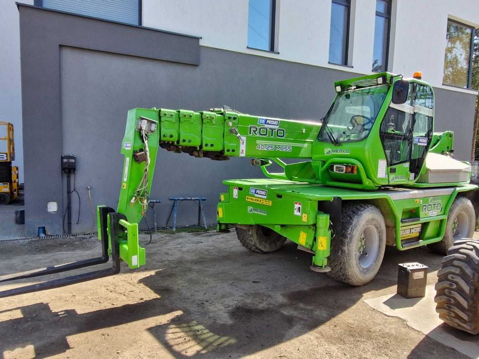 Ładowarka MERLO 2540 (wciągarka, przedłużki, obrotowa karetka)