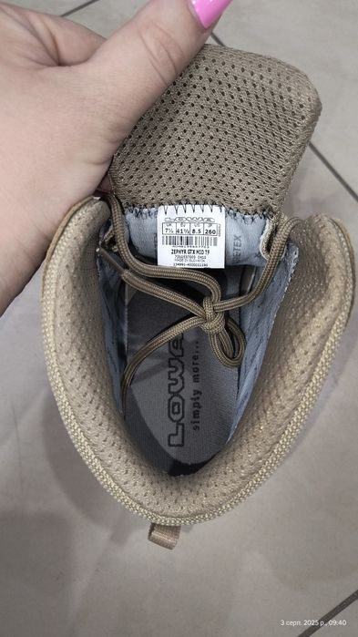 Оригінал ботінки берці  військове взуття Lowa Zephyr GTX гортекс 40-47