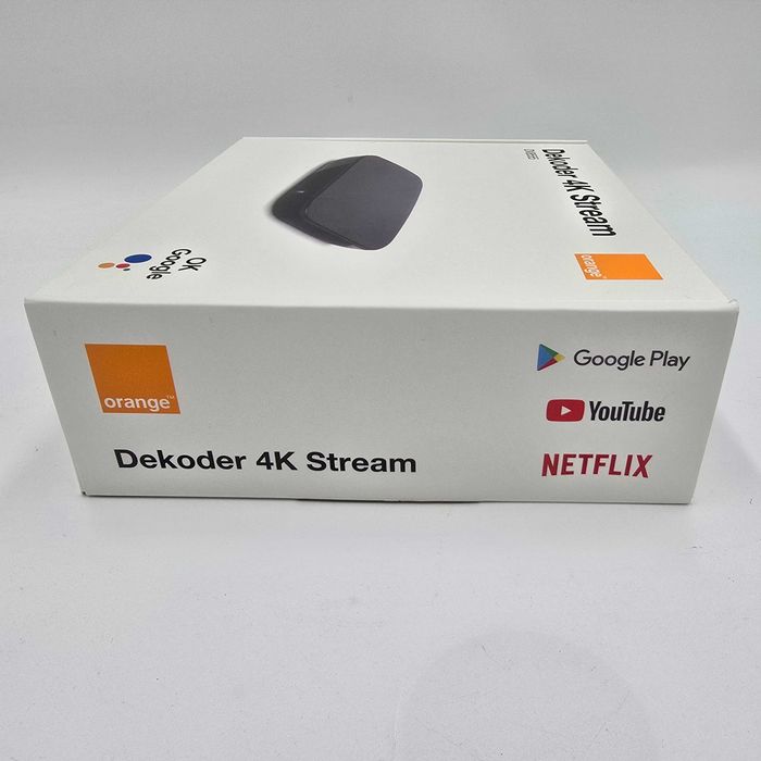 NOWY! Dekoder ORANGE 4K Stream ANDROID TV 10 YouTube Netflix Google