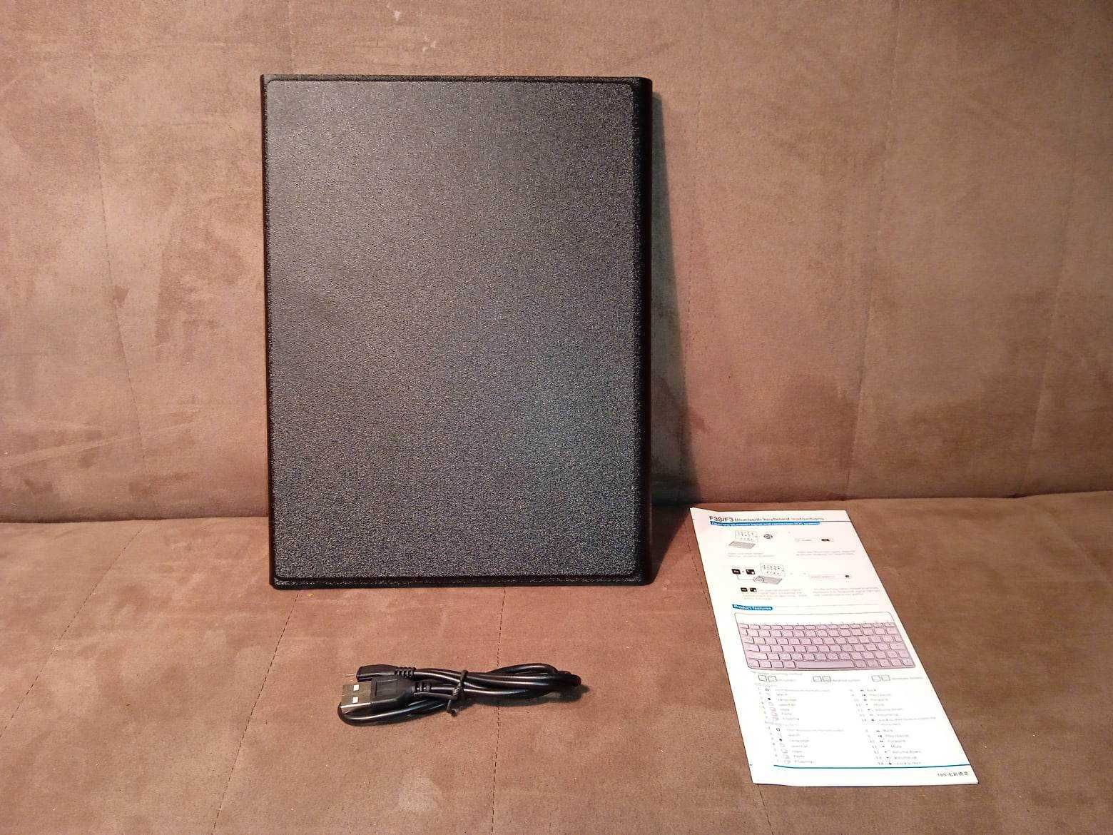 Etui Futerał + Klawiatura - SENGBIRCH Czarne Na Tablet 24,5 cm x 17 cm