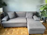 ANGSTA Rozkładana sofa/kanapa szara