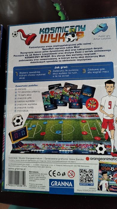 Gra kosmiczny wykop piłka nożna Lewandowski