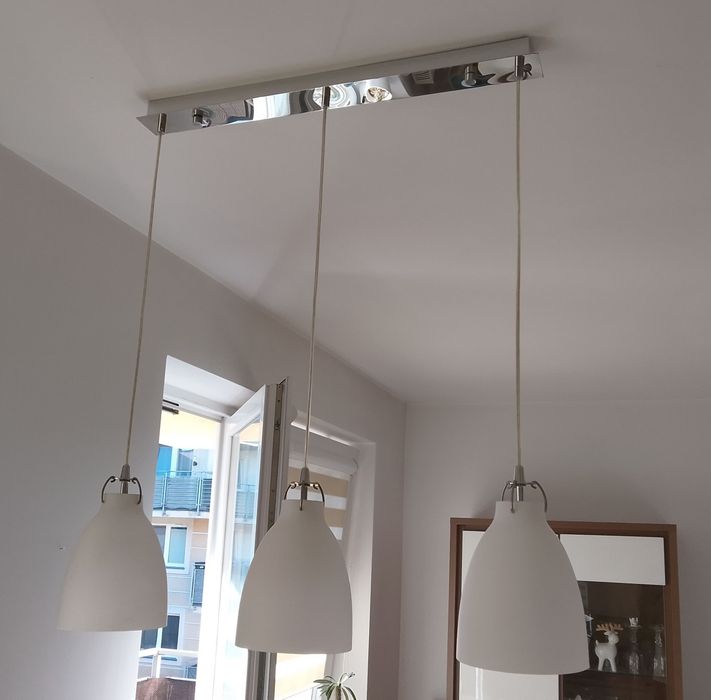 Lampa wisząca na listwie Chrom