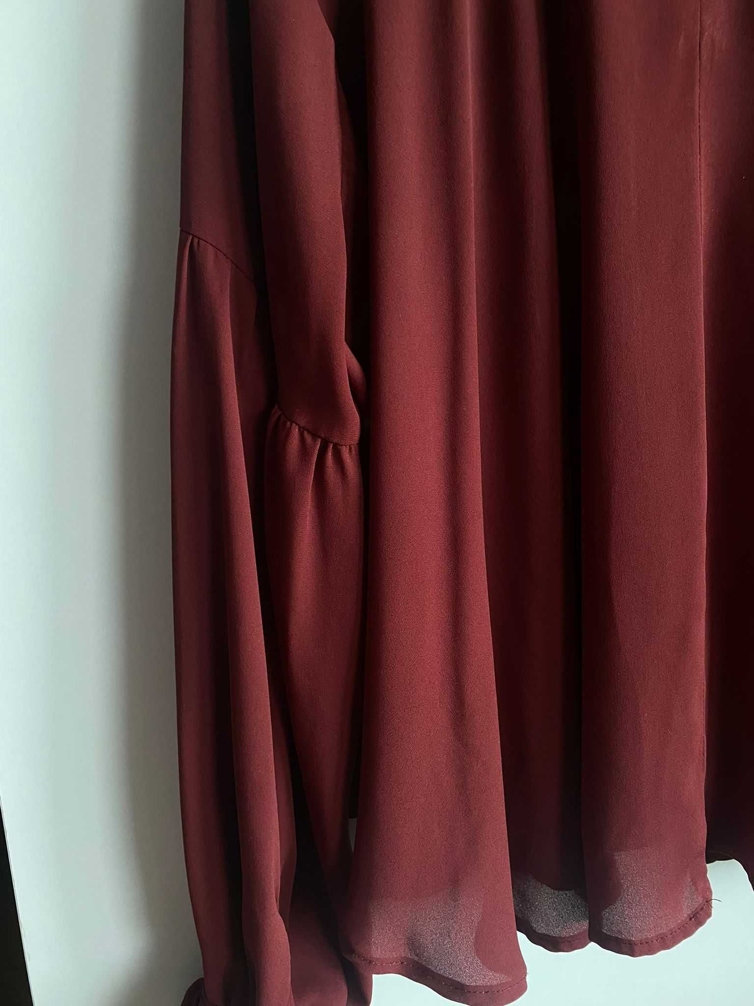 Blusa bordô larguinha
