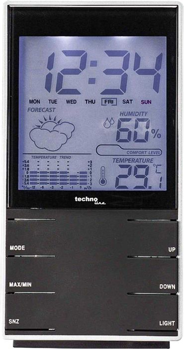Stacja pogodowa Technoline WS 9120 budzik zegarek