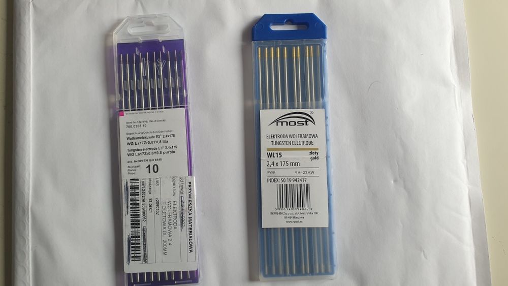 Elektrody wolframowe 2.4 i 1.6