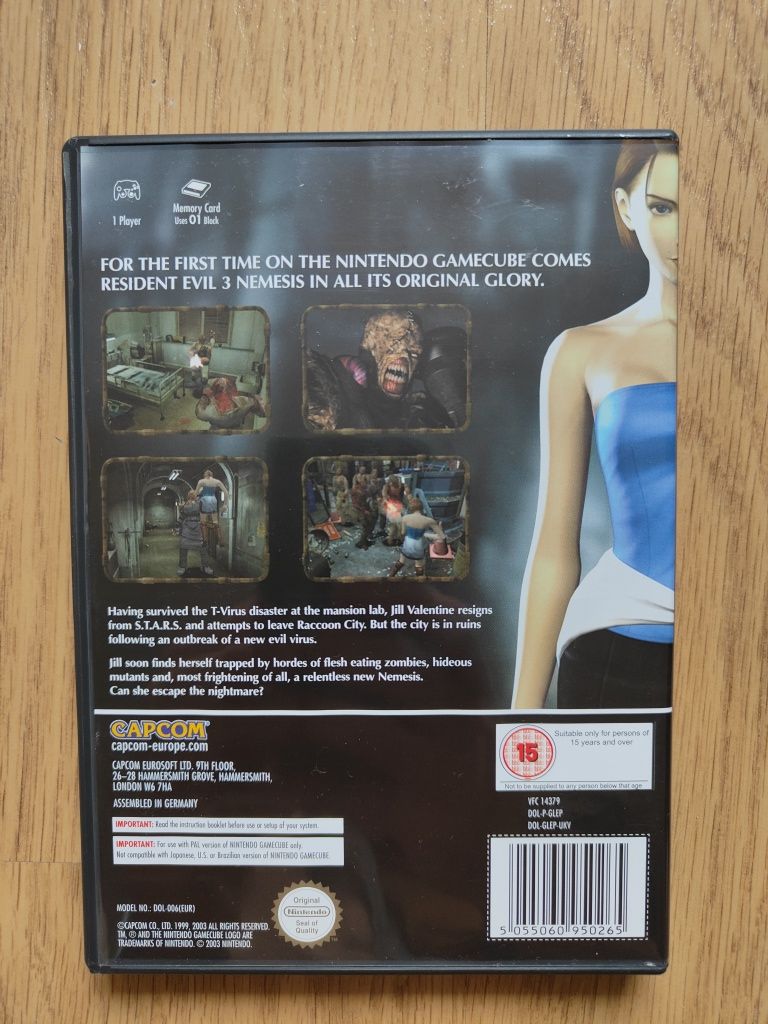 Resident Evil 3 gra Nintendo Gamecube komplet Anglik PAL z instrukcją