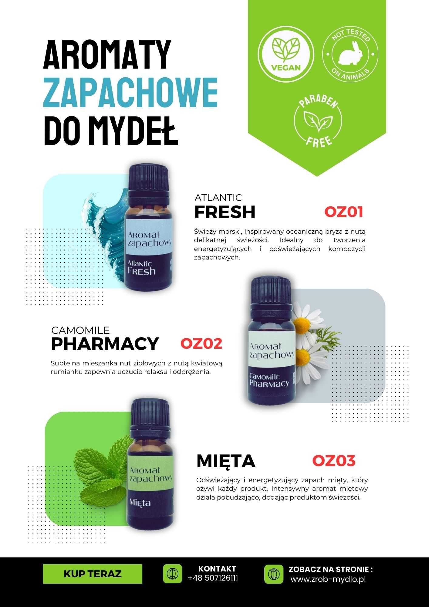 Aromat zapachowy do mydeł i kosmetyków JAŚMIN 10ml