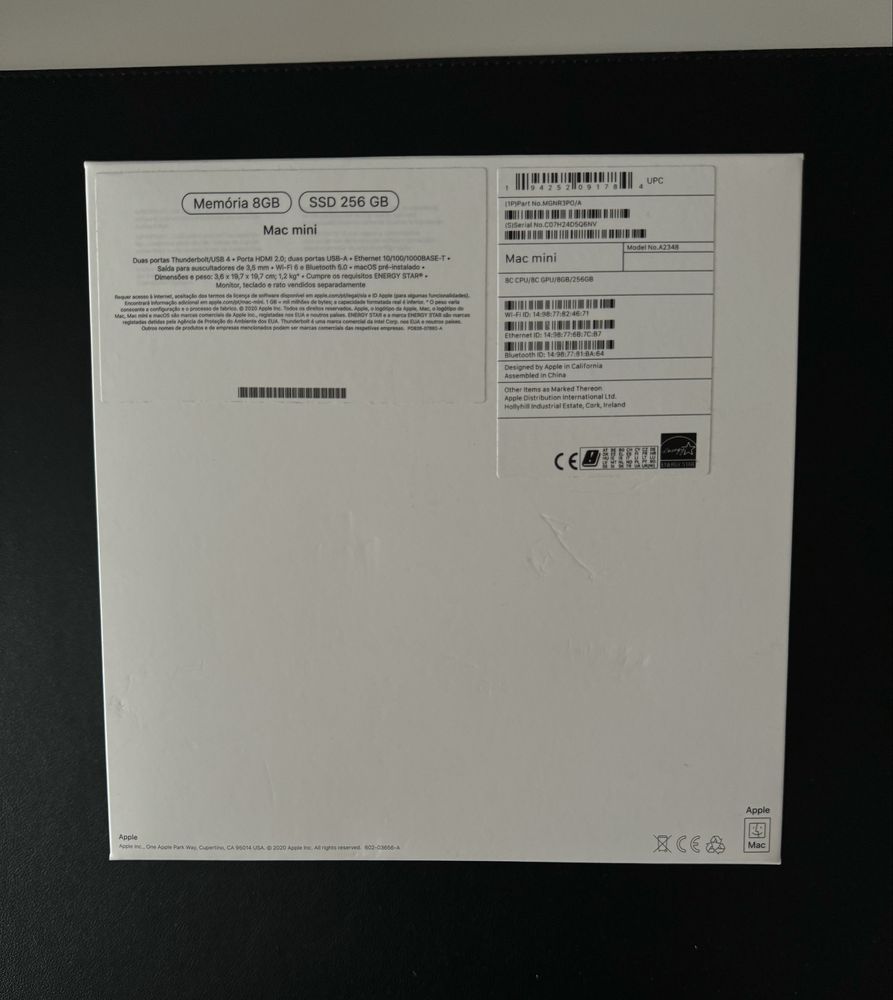 Mac mini 8gb SSD 256GB