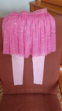 Nowa spódniczka z legginsami dla dziewczynki rozmiar  110