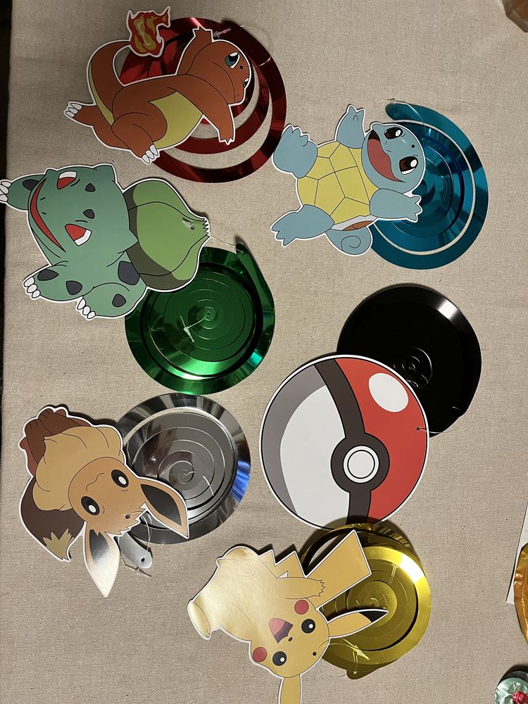 Dekoracje urodzinowe Pokemon