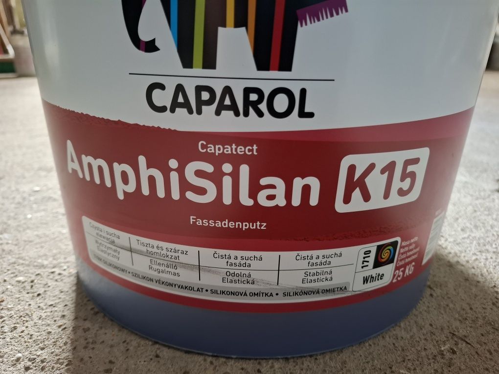 Tynk silikonowy CAPAROL amphisilan K15 25 kg