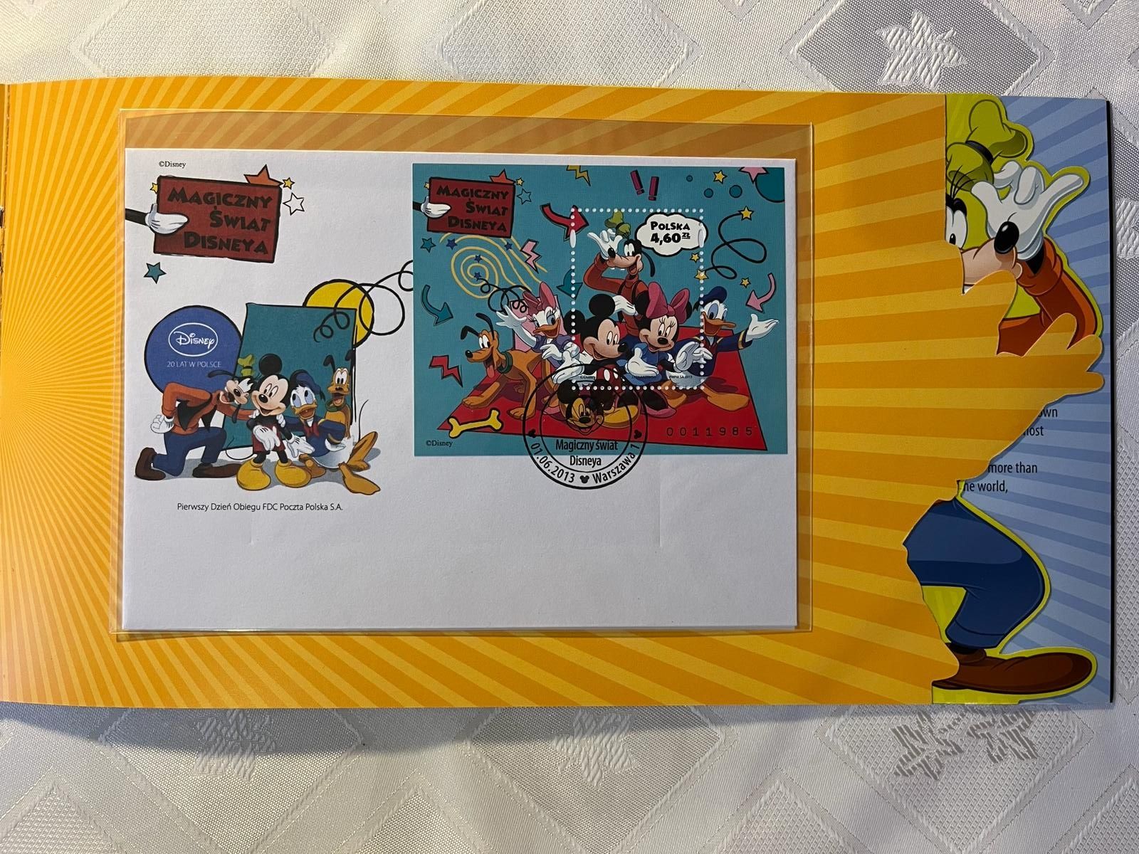 Magiczny świat Disneya folder znaczki (20 lat w Polsce)