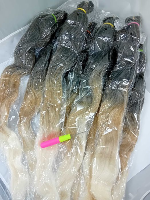 8 opakowań Ombre Pre Stretched Braiding Hair, 75cm - 8 opakowań