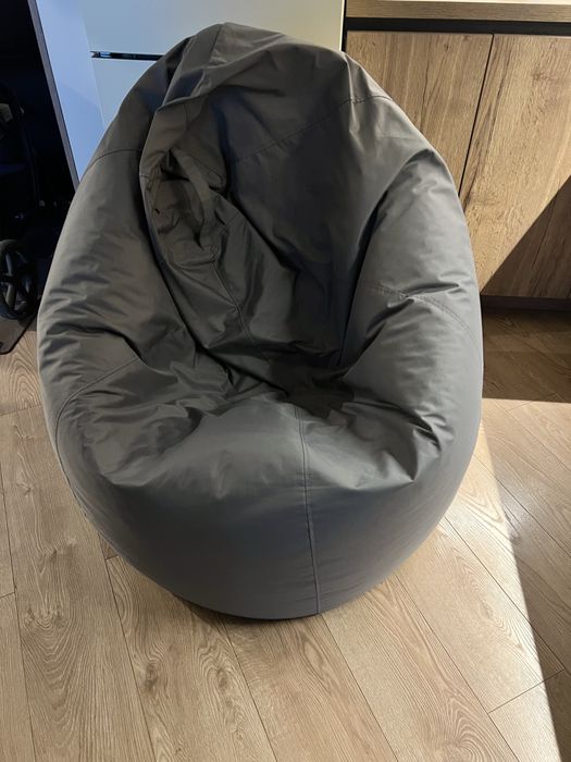 Пуфик кресло серый