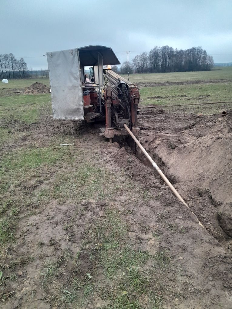 Przewiert sterowany,przecisk kretem po drogami
