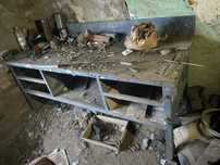 Mocny solidny stol warsztatowy/slusarski 2x80